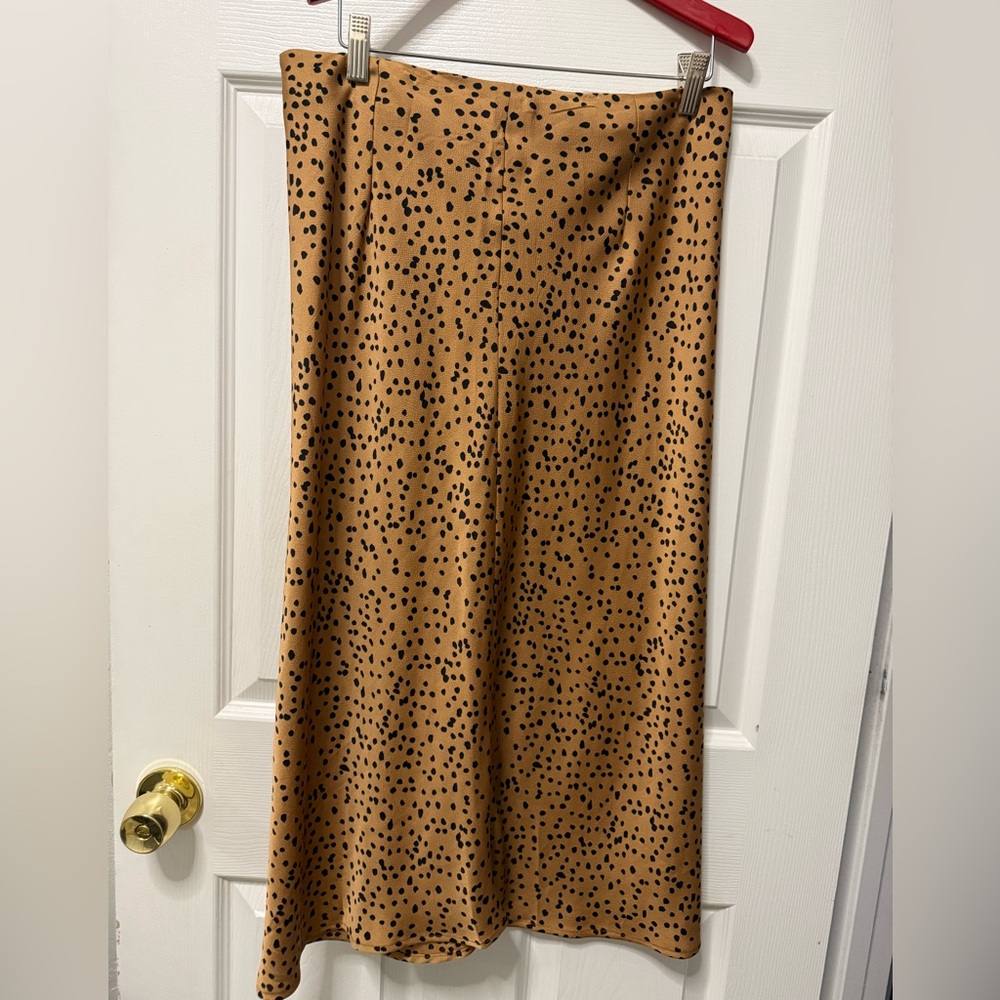 Satin Midi Skirt